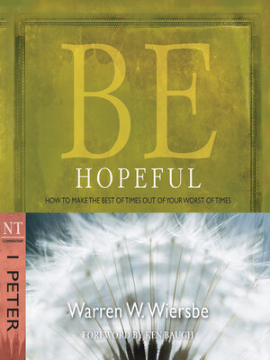 cover image of Be Hopeful (1 Peter)